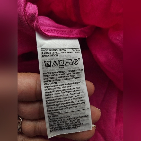 Banana Republic Ramie Open Back Dress Nwot New M Medium Includes Sash - Picture 4 of 5